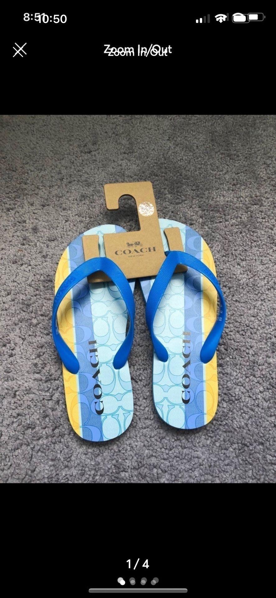 Coach Flip Flop Size 7