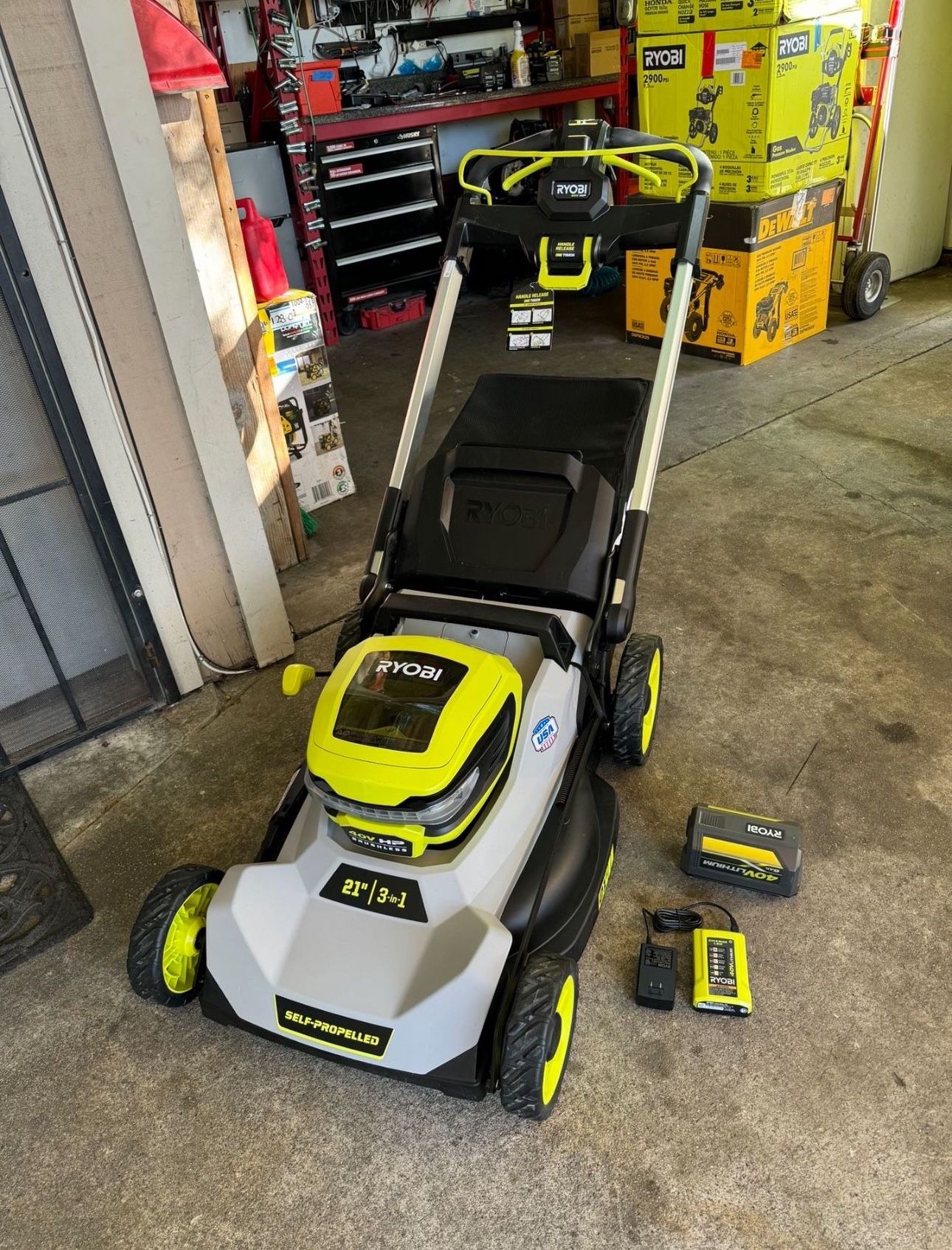 RYOBI 40V HP Brushless 21 Cordless Battery Walk Behind Self - Main Image