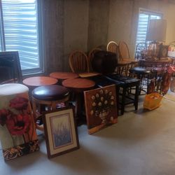 Furniture Paintings Bar Stools Tables Chairs Mirror Lamps +++