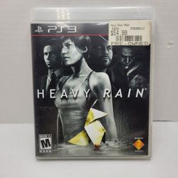 Heavy Rain PS3 Sony PlayStation 3 2011 Black Label CIB Manual Sony