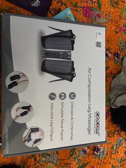 Air compression leg massager
