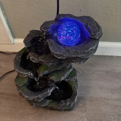 Rock Waterfall fountain With LED