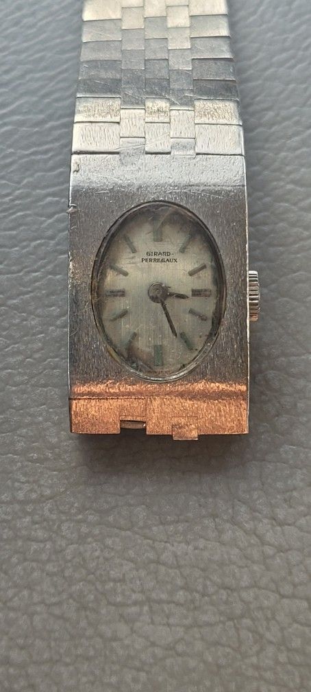 Vintage White Gold Hk18 Girard Perregaux Watch