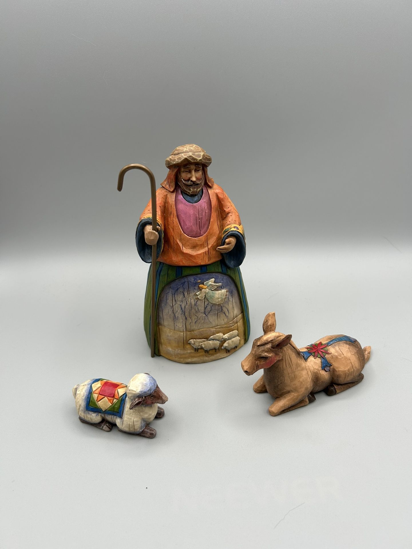 Jim Shore 2003 “Let Earth Receive Her King” 3 Piece Figurine Set. Perfect Condition!