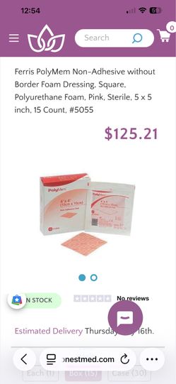 PolyMem Non-Adhesive Dressing Pads.