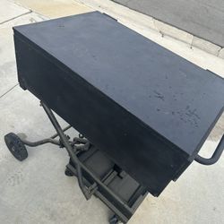 Custom Handmade Wooden Mobile Tool Box Portable and Rotatable