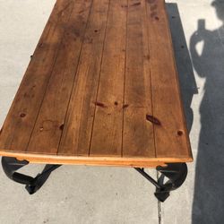 Forged Coffee Table  50”L 28”W 17”H