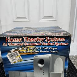 Home Theater System S.l Channel Surround Sound System Just Add Your TV & DVD Player Incredible Home Theater Sound
