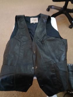Fereal Motorcycle Vest Leather Size 44