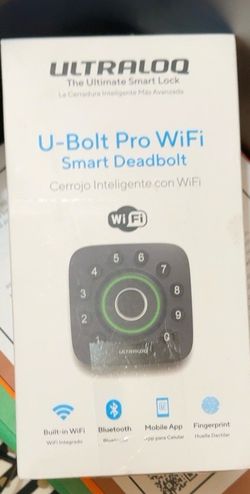 Brand New ULTRALOQ U-Bolt Pro WiFi Smart Lock – Factory Sealed – $100