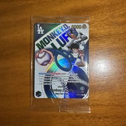 Dodgers Monkey D. Luffy Card