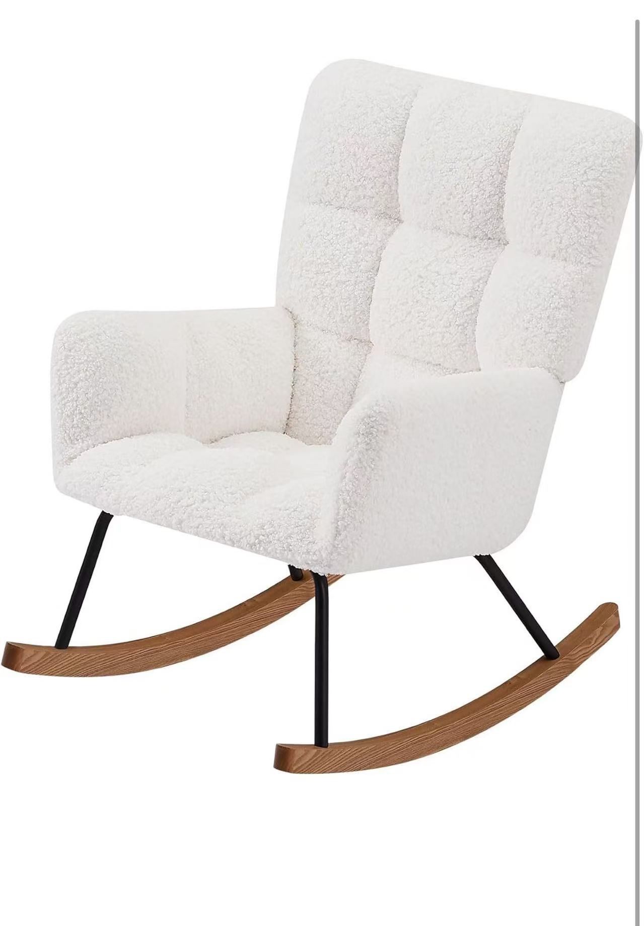 Comfy Upholstered Rocking Chair