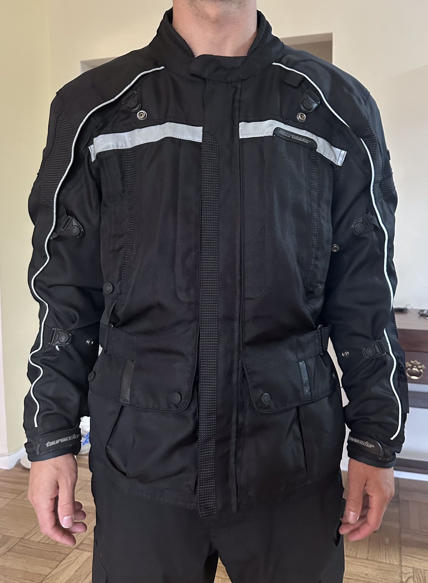 Tourmaster Transition Motorcycle Jacket Mens M 44 Size