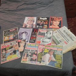 Princess Diana Death Publications, Magazines, Newspapers, Documents