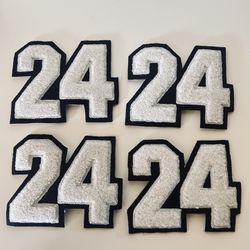 Number Our 24- Embroidery Sew / Iron On Patch
