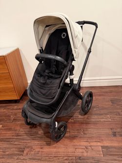 Bugaboo Fox 5 Stroller + Bassinet | Misty White / Black
