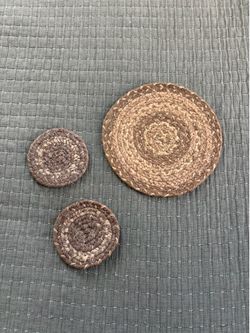 Bohemian Round Woven Coasters