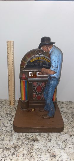 Wurlitzer Jukebox Cowboy Figurine Statue