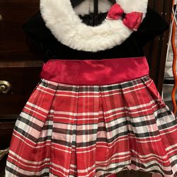Red Plaid Baby Dress