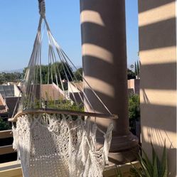 Macrame Hanging Hammock Chair 