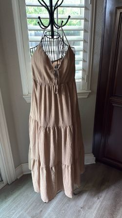 Khaki summer dress