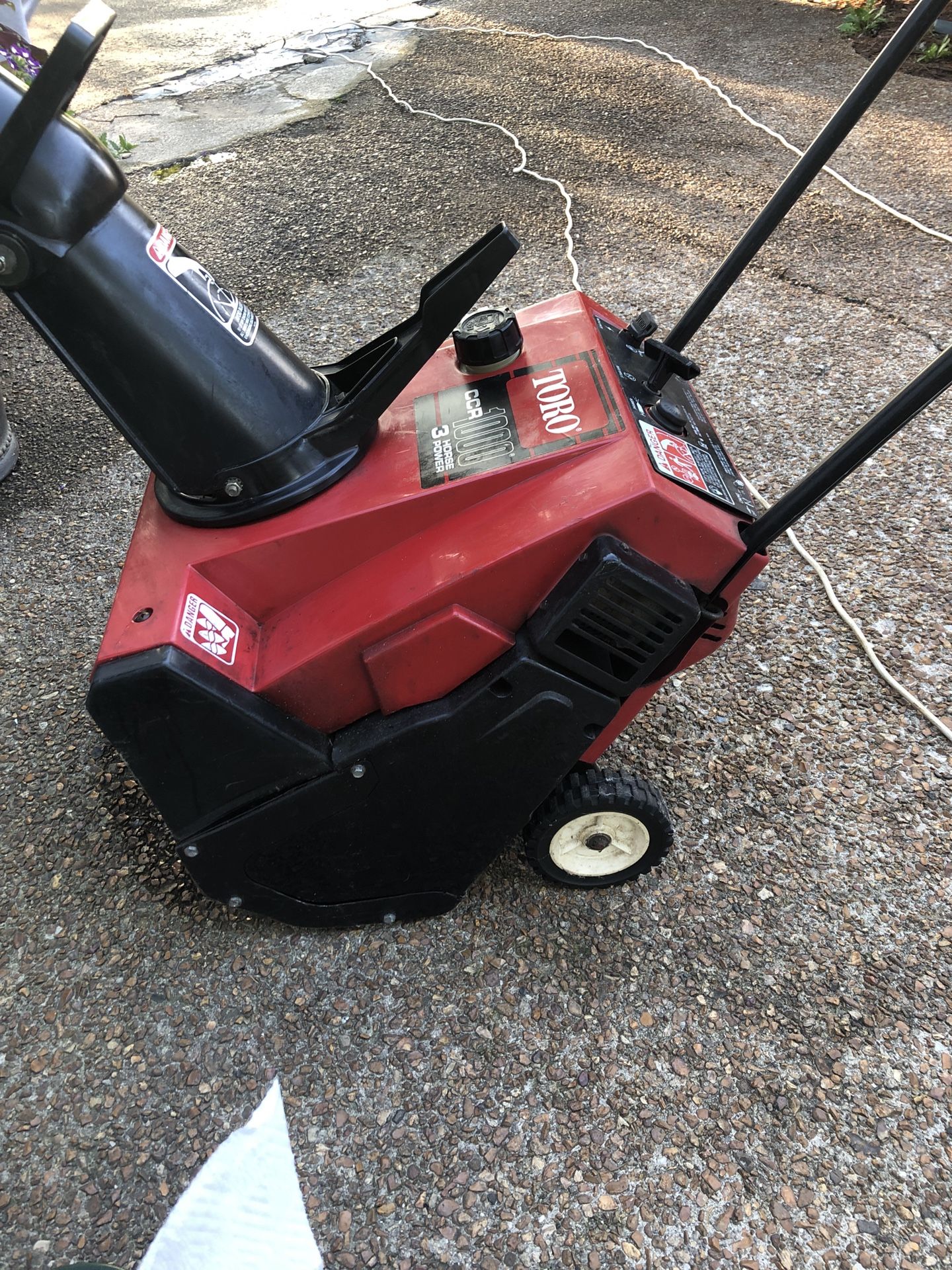 Toro snow blower ccr 1000
