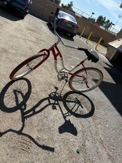 This is a red beach cruiser tire are good just need some money