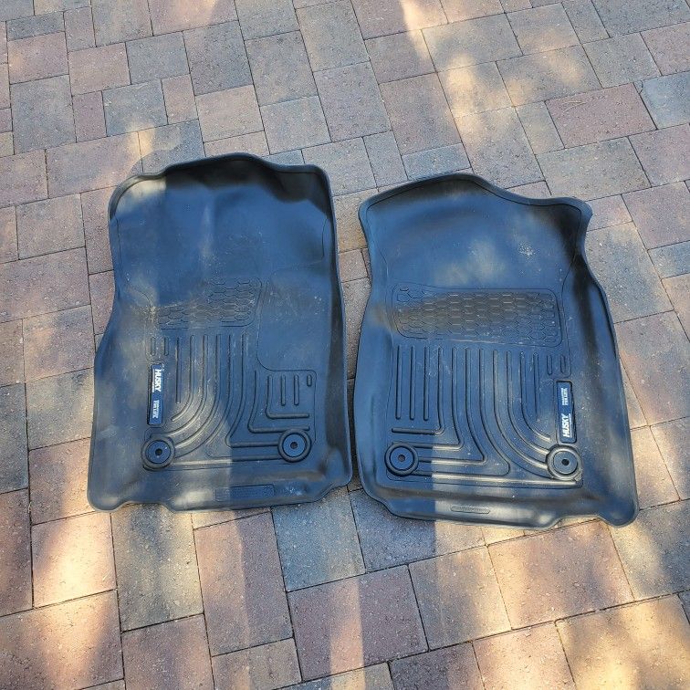 Husky Liners Floor Mats 2016 - 2023 Dodge Durango, 2016 - 2022 Jeep Grand Cherokee, (2022 WK Model) Front Only Black Weatherbeater