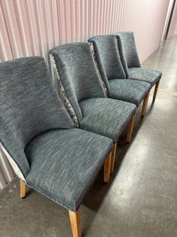 Set of 4 Pier 1 Upholstered Dining Chairs