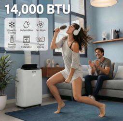 AIRO Portable Air Conditioners 14000 BTU, AC Unit Floor Standing with Remote Control