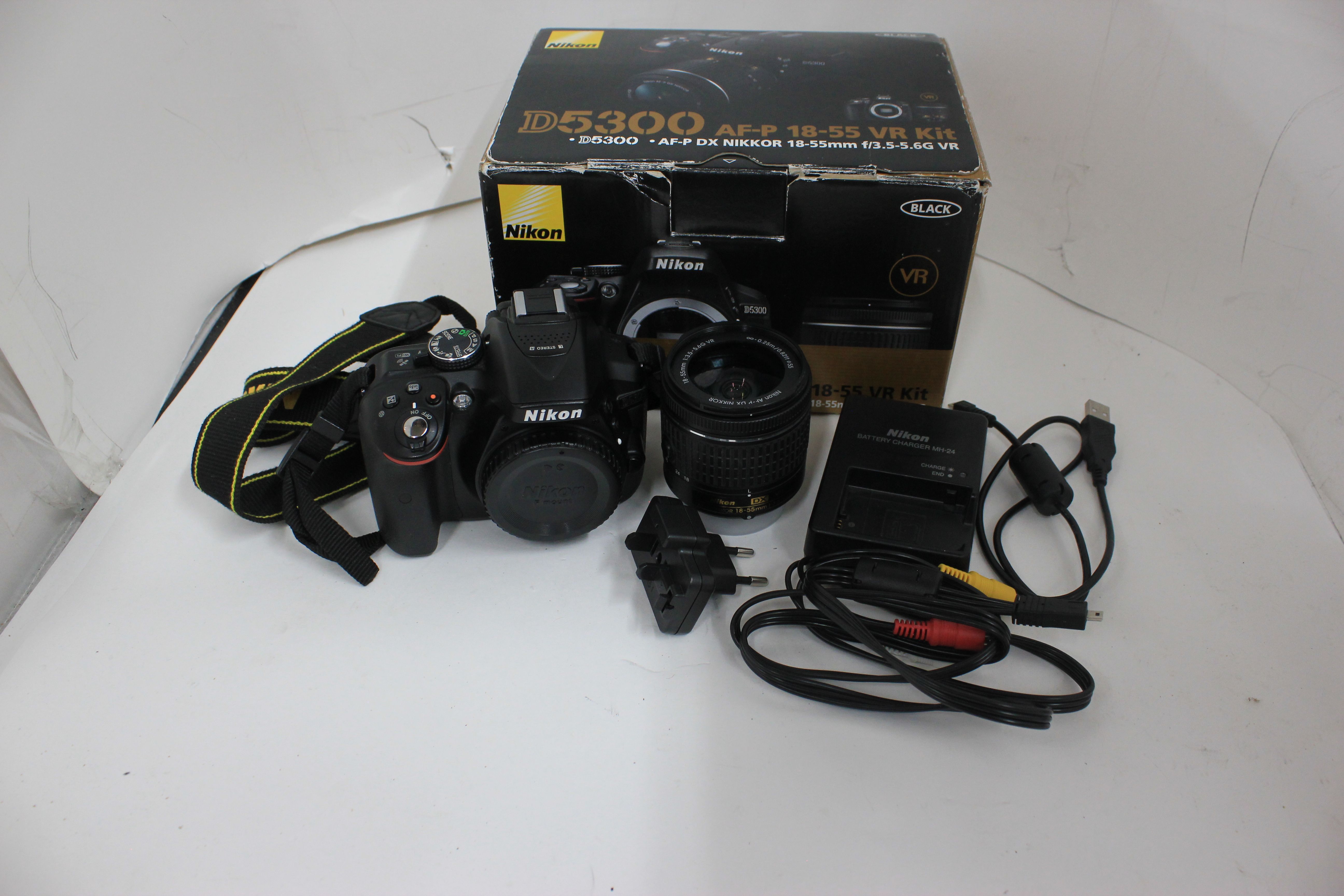 Nikon D5300 24.2 MP Digital SLR Camera Kit W/AF-P 18-55mm Lens
