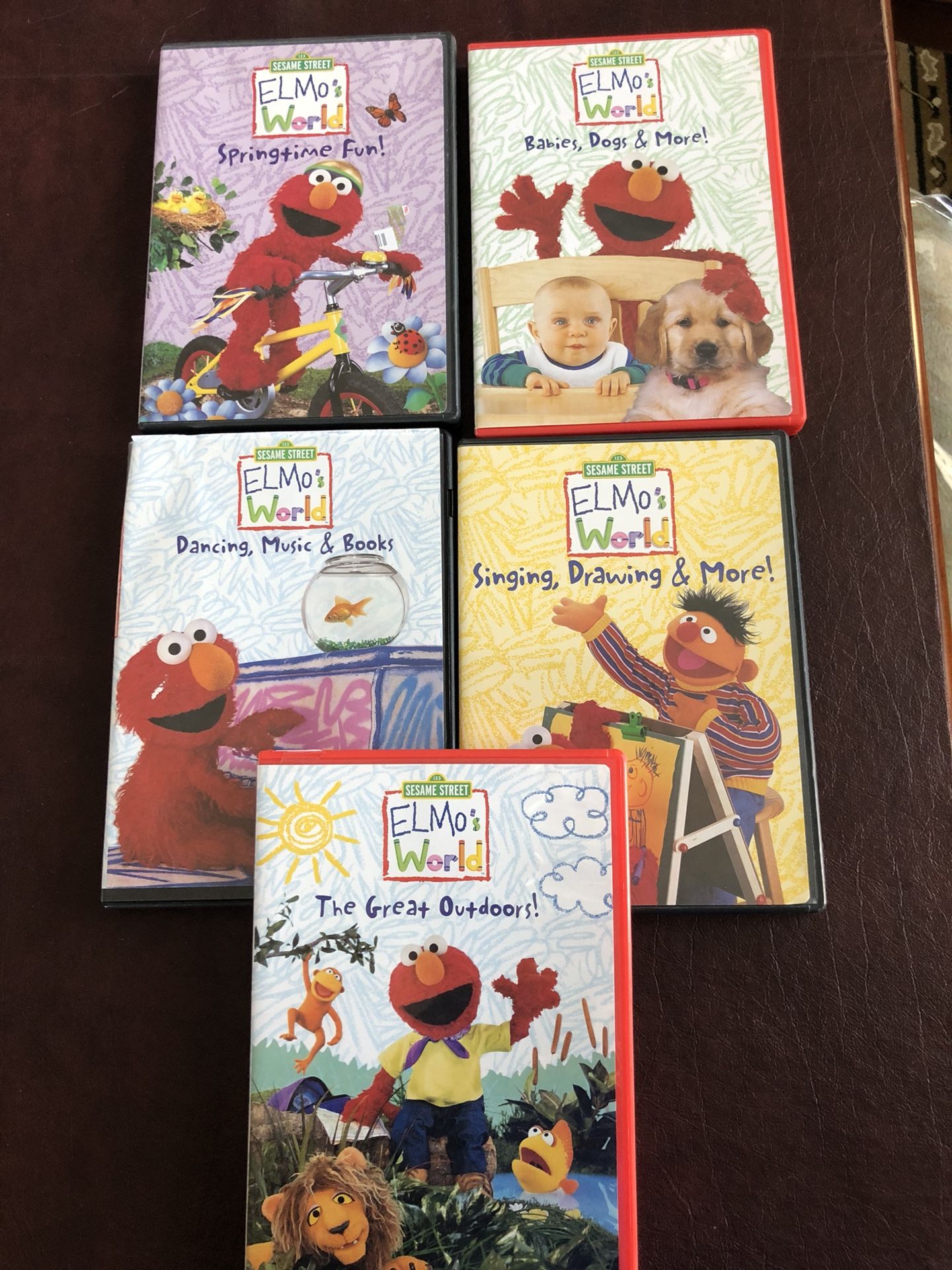 Elmo’s World and Sesame Street DVDs