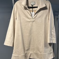 NWT Women’s Tan Tuckernuck Shirt Size XL