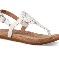 Ugg Ayden White Sandals Size 7.5