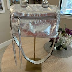 RebeccaMinkoff Silver Satchel Shoulderbag