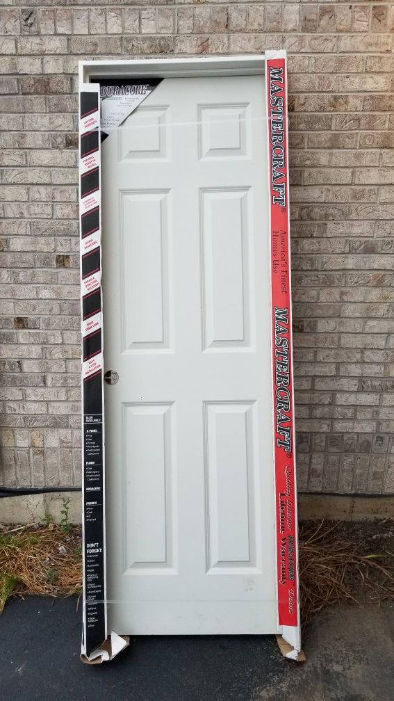 Mastercraft Duracore 6 panel door New in Box 28" x 80"