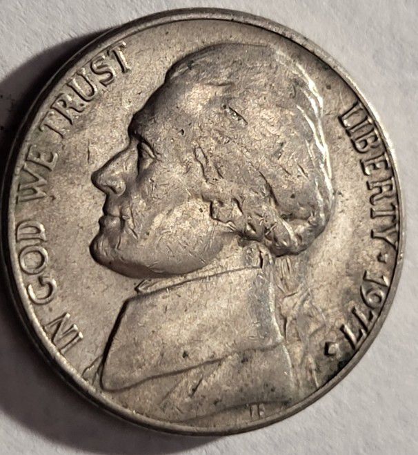 1977 D with Steps Nickel