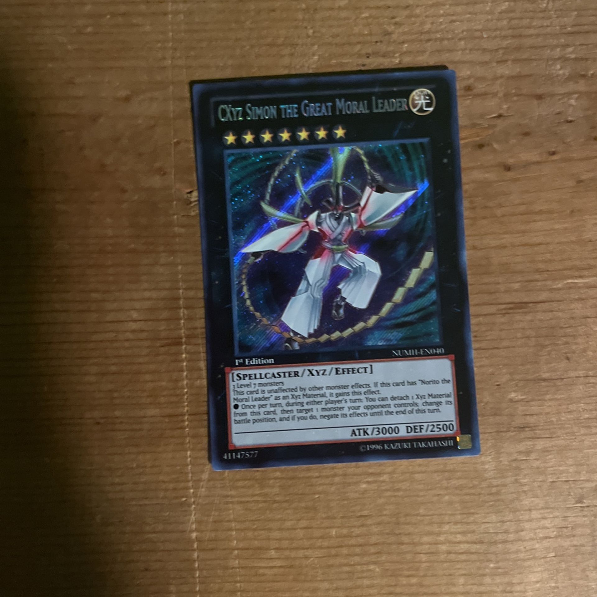 Yu-gi-oh Card: Cxyz Simon The Great Moral Leader Numh-en040 Secret 1st
