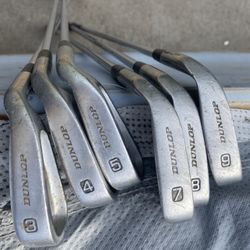 Dunlop Golf Clubs 3,4,5,7,8,9 Right Hand 