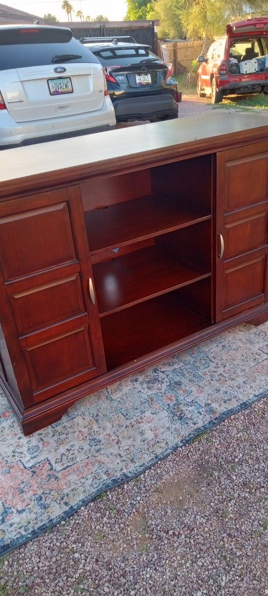 Cherry Wood Entertainment Center