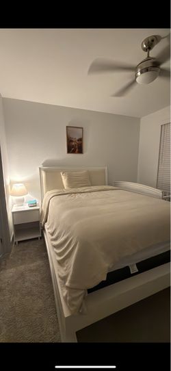White Queen Bed Frame