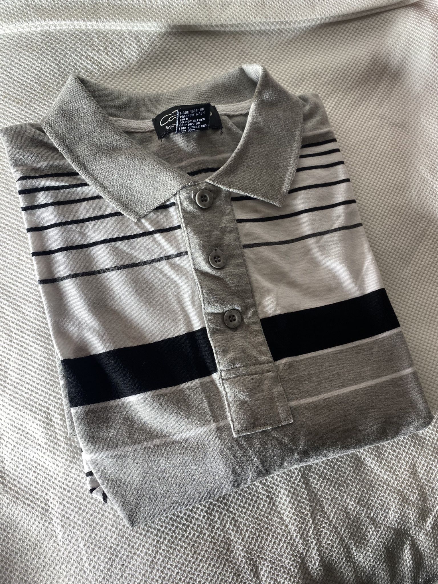 Grey CalTop Striped Shirt