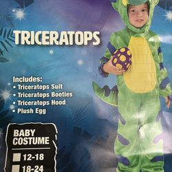 Triceratops Dinosaur Child Costume