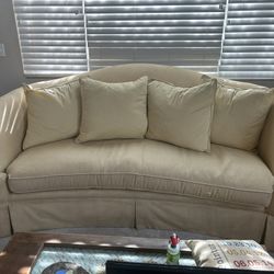 Plush cream couch