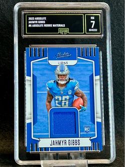 2023 Absolute 🔥 Jahmyr Gibbs 🔥 Absolute Rookie Materials GMA 7 NM 💎 - Detroit Lions