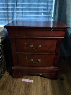 2 end tables and a 49" TV/entertainment unit