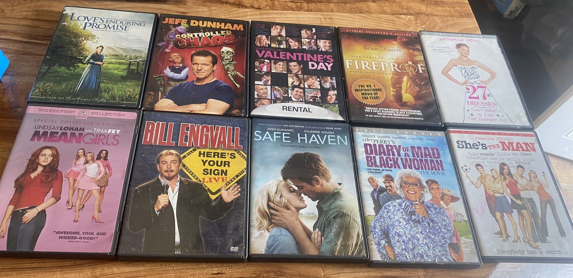 10 DVDs