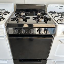 Black gas stove 20” ( 1 month warranty)