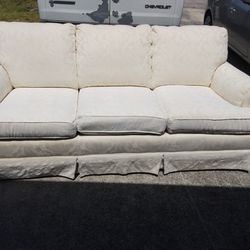 This Is A Really Nice Cream Colored Sofa