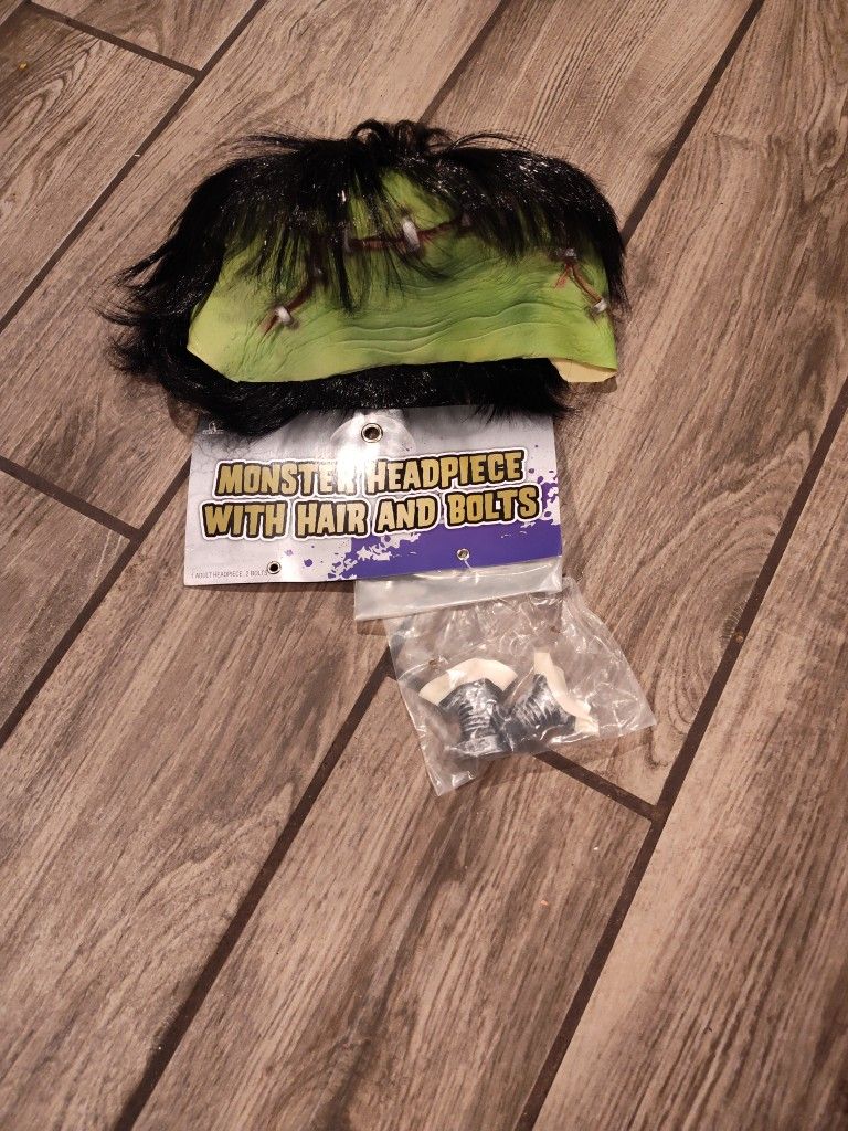 Frankenstein Top Of Head With Bolts